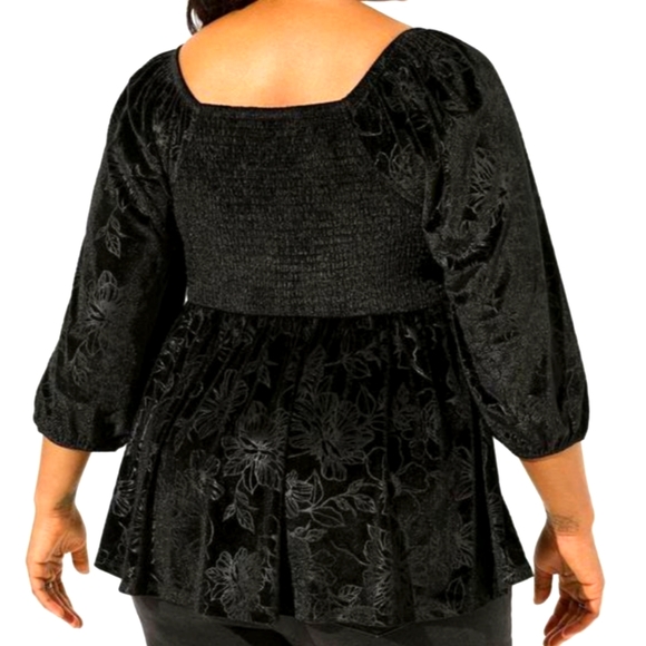 Torrid Velvet Corset Peplum Top Size 3, 3X, 22/24 - Picture 4 of 7